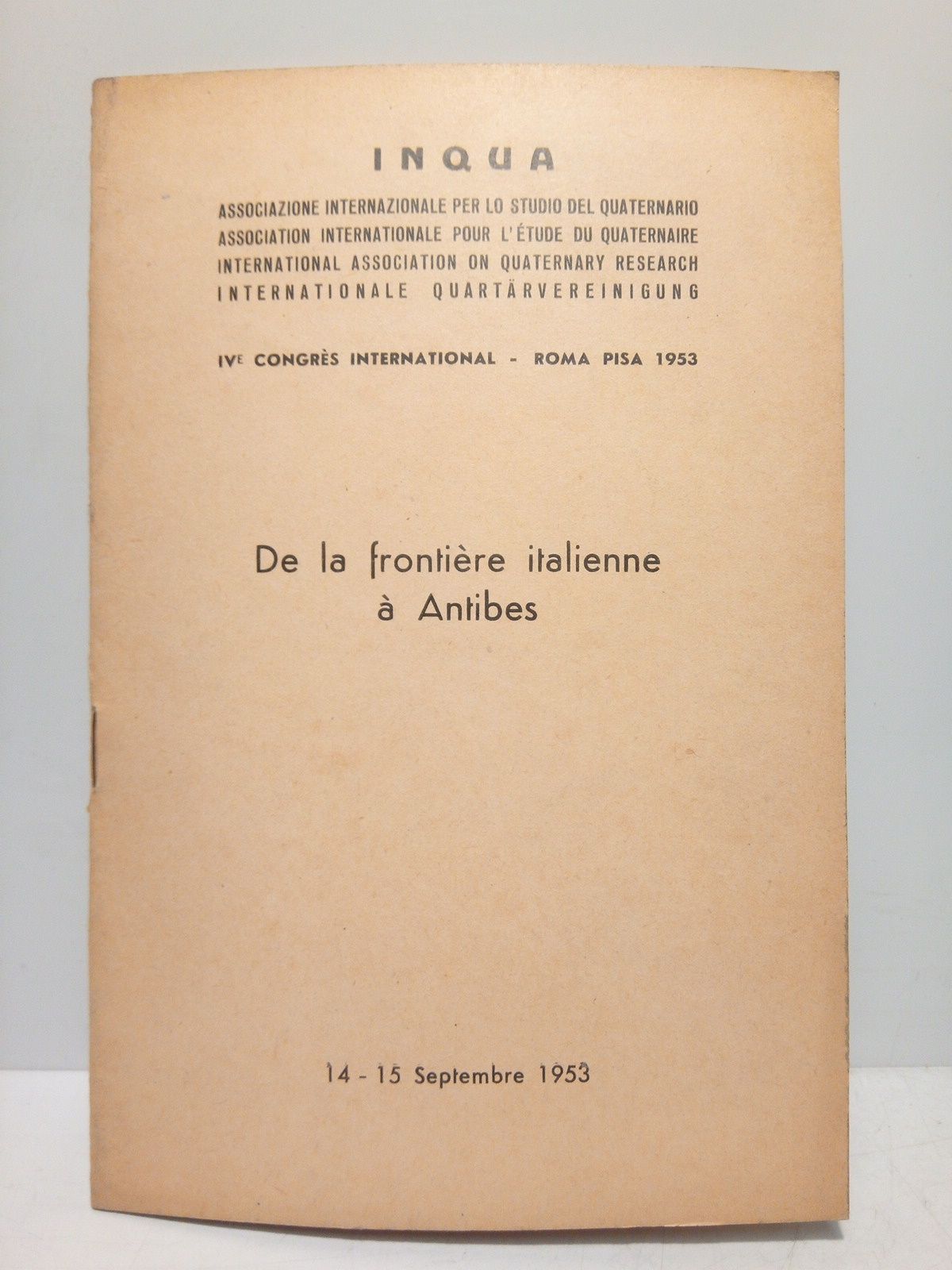 BOURCART, Jacques - Excursin C: De la frontiere italienne  Antibes