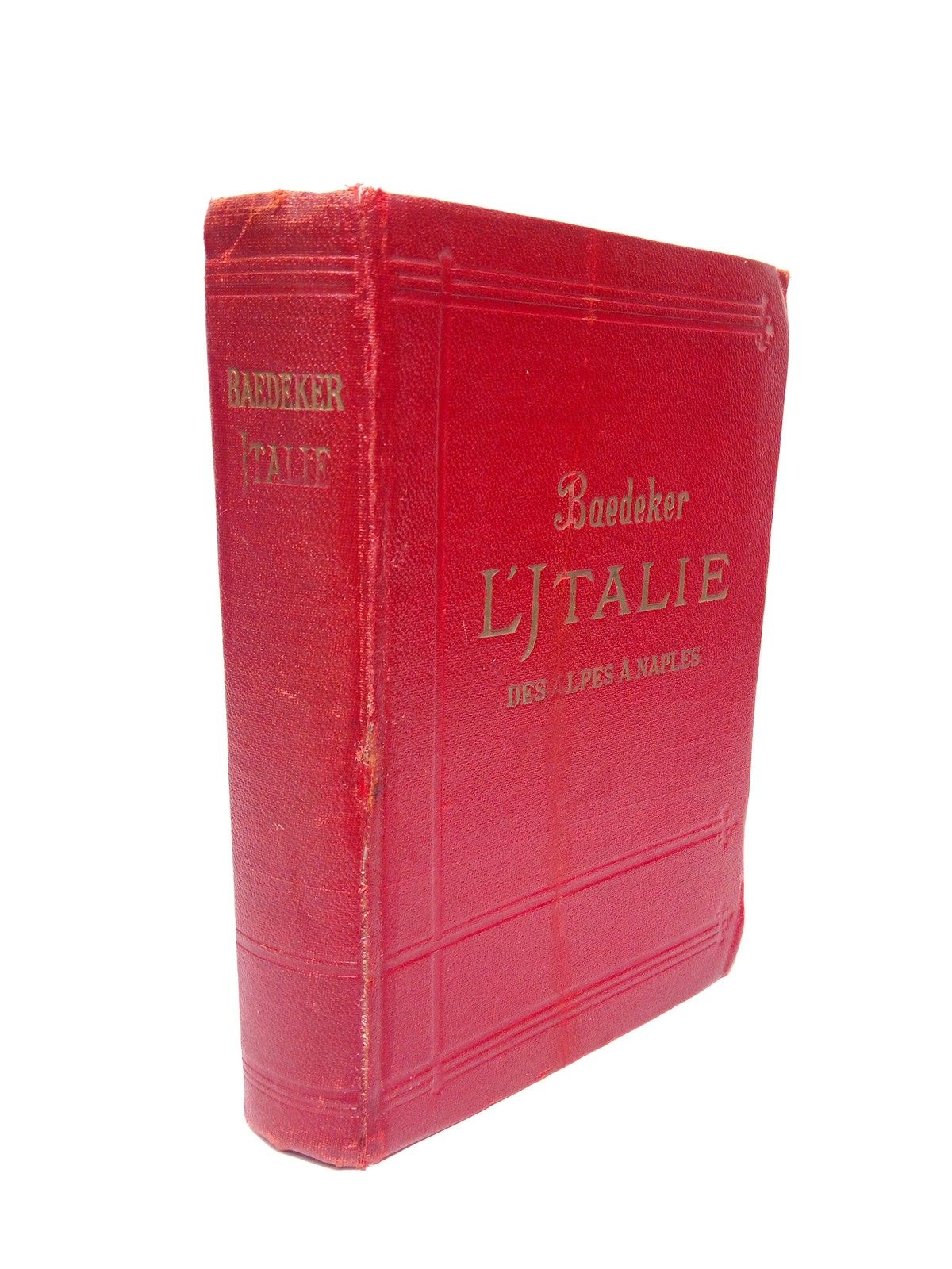 BAEDEKER, Karl - L'Italie des Alpes a Naples. Manuel abrg du voyageur. Avec 25 cartes, 29 plans de villes, 23 plans d'difices ou de muses