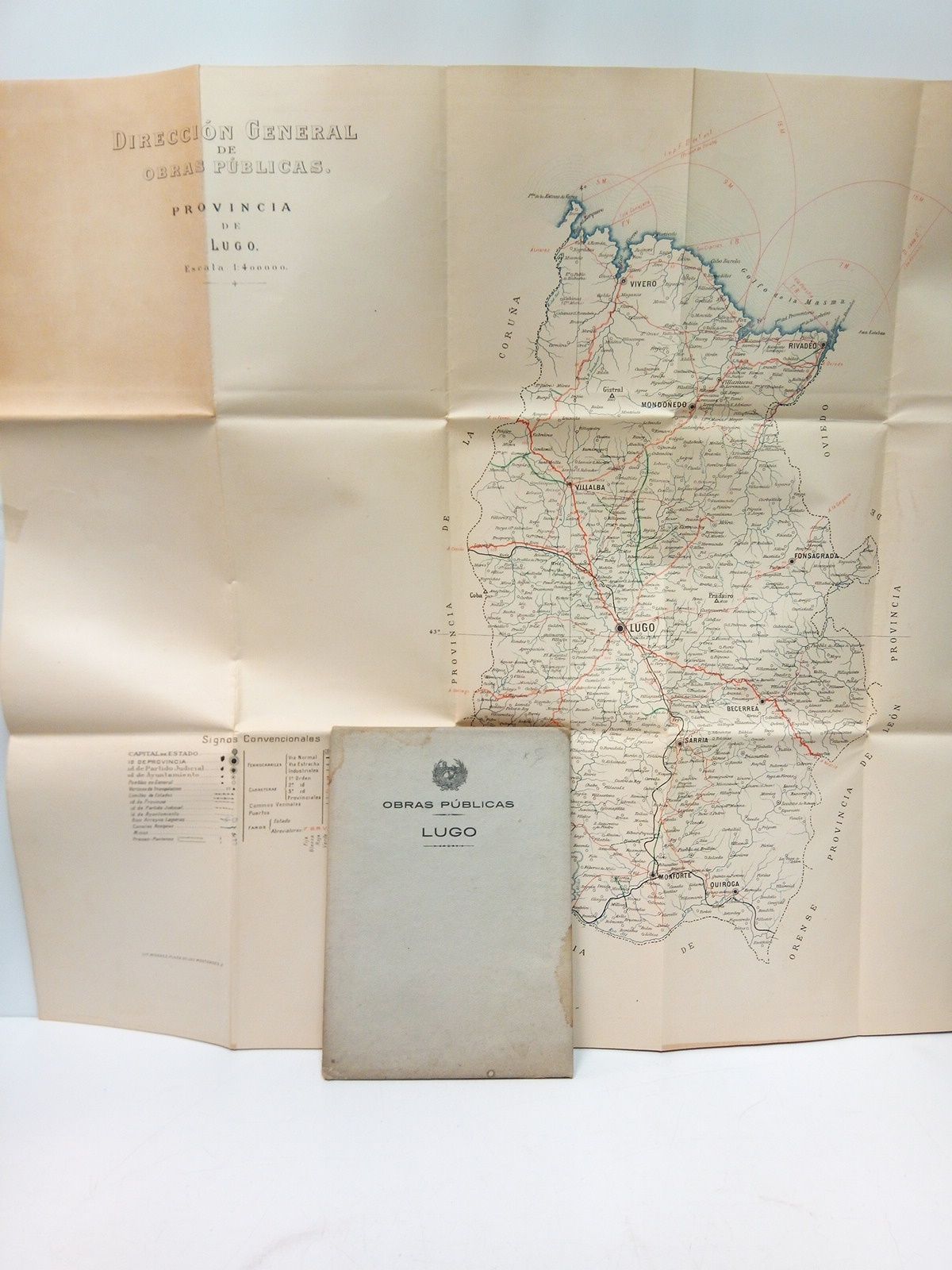 DIRECCION GENERAL DE OBRAS PUBLICAS - Provincia de Lugo [Mapa escala 1: 400.000]
