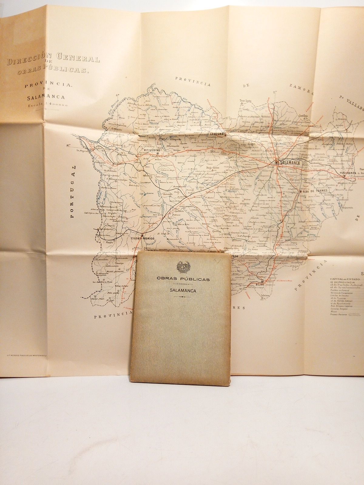 DIRECCION GENERAL DE OBRAS PUBLICAS - Provincia de Salamanca [Mapa escala 1:400.000]