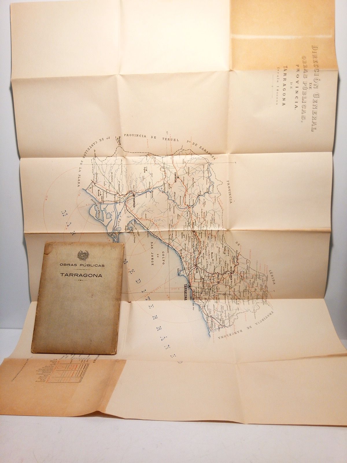 DIRECCION GENERAL DE OBRAS PUBLICAS - Provincia de Tarragona [Mapa escala 1:400.000]