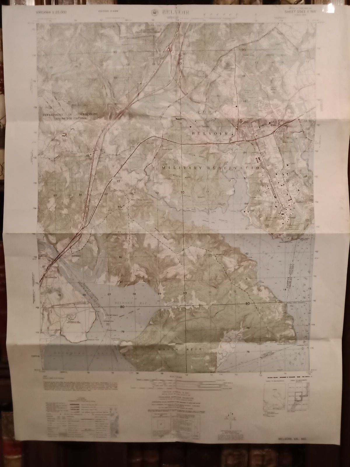 ARMY MAP SERVICE - CORPS OF THE ENGINEERS U.S. ARMY - Belvoir (VA. ; MD. Fort Belvoir and vicinity). Refer to this map as: Sheet 5561 II NW