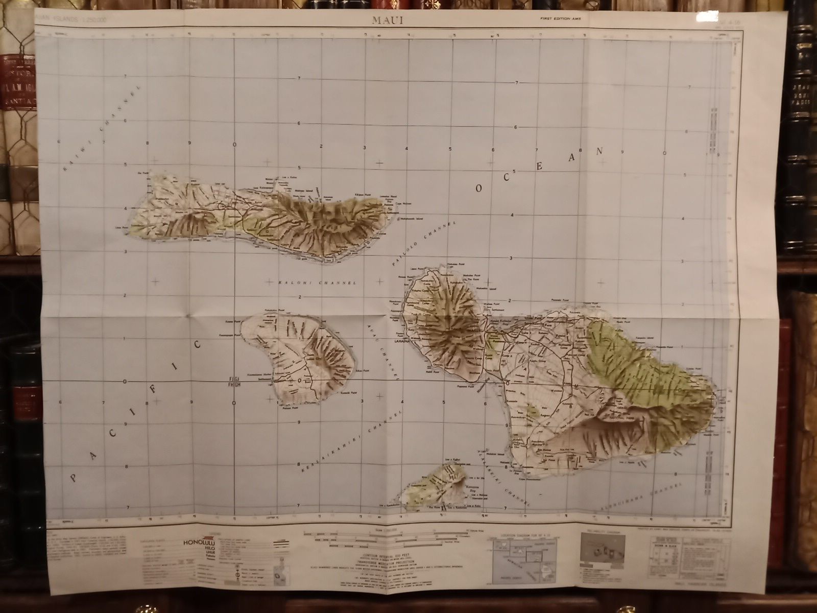 ARMY MAP SERVICE - CORPS OF ENGINEERS, U. S. ARMY - [Mapa de] MAUI, Hawiian Islands
