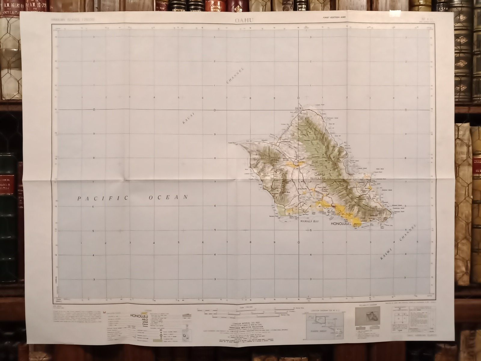 ARMY MAP SERVICE - CORPS OF ENGINEERS, U. S. ARMY - [Mapa de] OAHU = HONOLULU , Hawaiian Islands