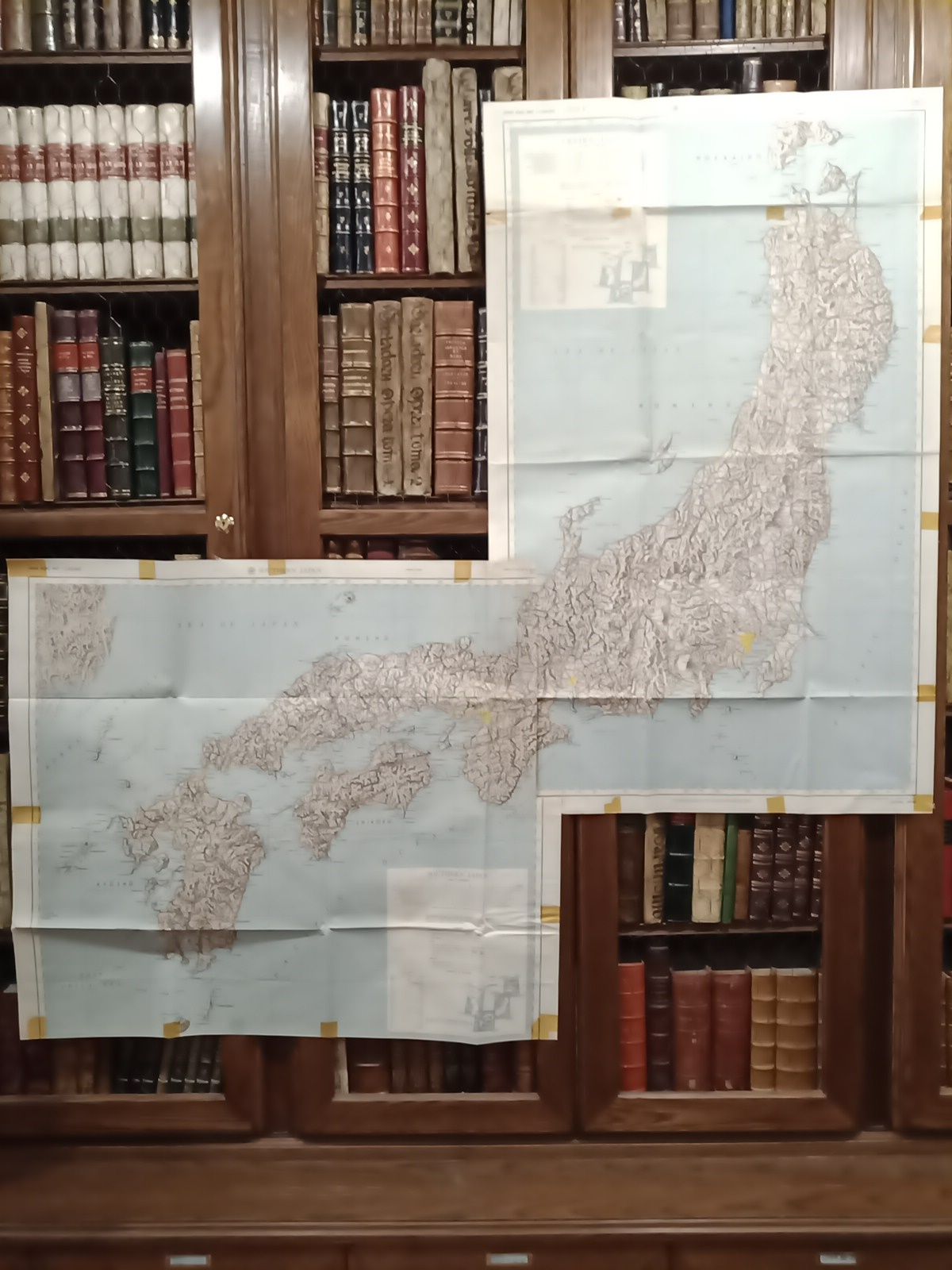 ARMY MAP SERVICE - CORPS OF ENGINEERS, U. S. ARMY - [Two maps] CENTRAL JAPAN and SOUTHERN JAPAN