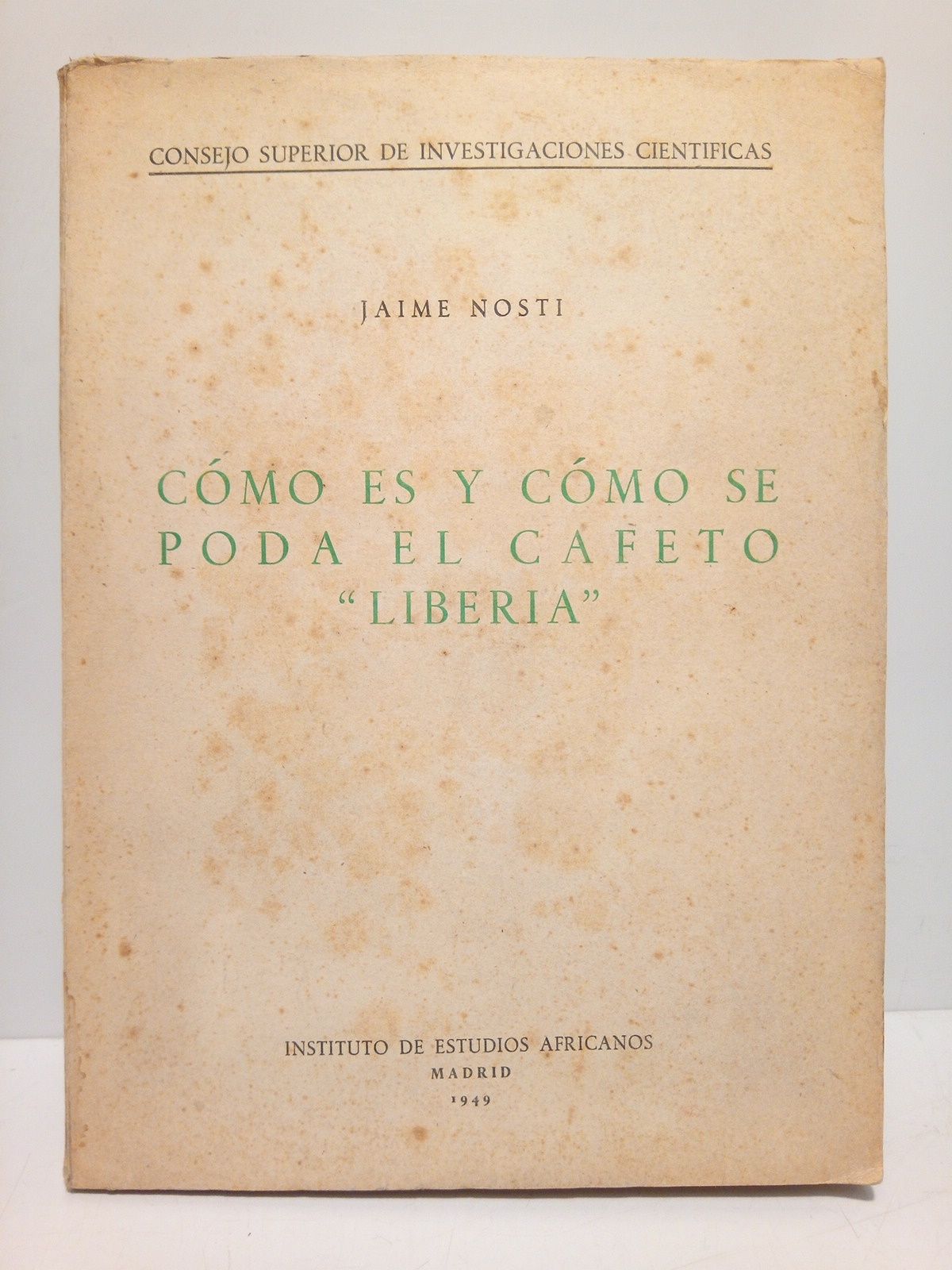 NOSTI, Jaime - Cmo es y como se poda el cafeto 