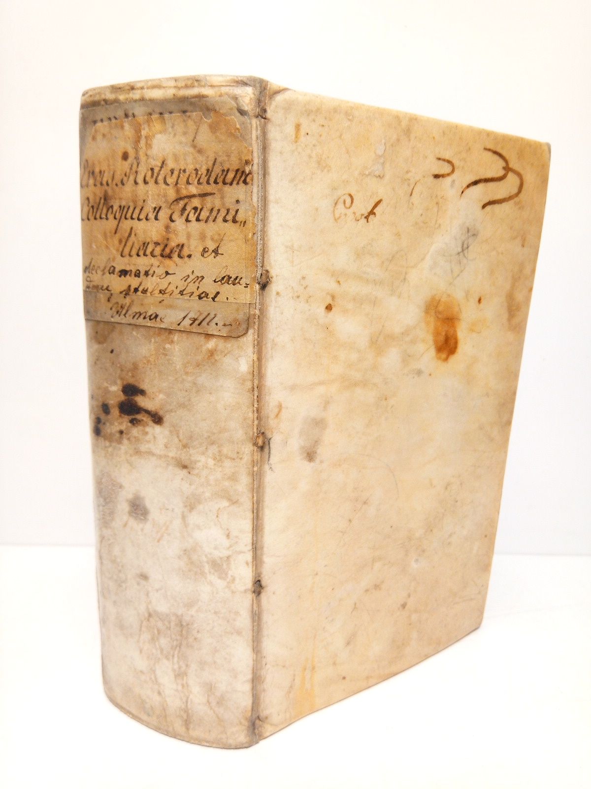 ERASMI ROTERODAMI, Desiderii [Desiderio Erasmo de Roterdam, 1466-1536] - Colloquia Familiaria, Ex Recensione & cum Notis perpetuis Petri Rabi, Reterod. Accedunt Eiusdem Erasmi Conflictus Thaliae & Barbarei, Apologia & Utilitas Colloquiorum, nec non Laus Morias [SEGUIDO DE] + Morias Enkomion [en caracteres griegos] Sive Declamatio In Laudem Stultitiae, Quae ob Sermonis elegantiam, Argumenti amoenitatem et Exemplarium inopiam, Rursus In lucem publicam prodire voluit aeque ac debuit /  Praefatio. Erasmus Roterodamus Thomae Moro Suo