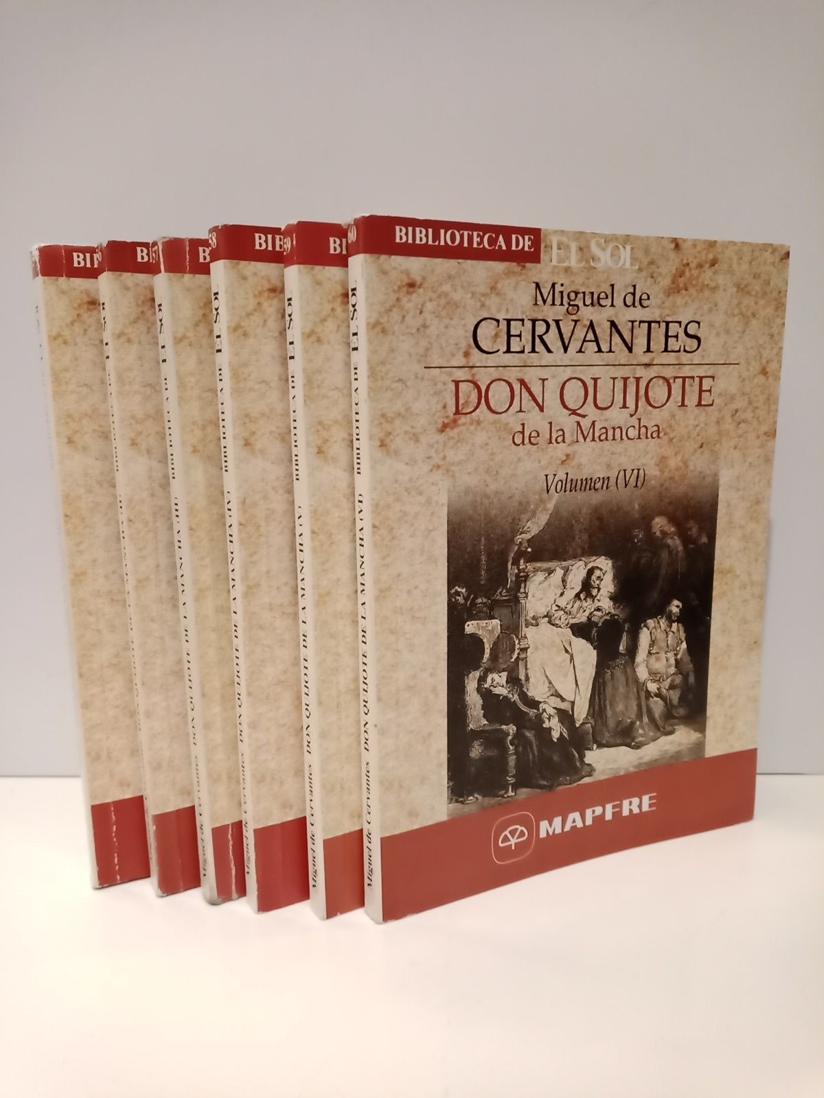 CERVANTES, Miguel de - Don Quijote de la Mancha /  Introduccin, notas y comentarios de Angel Basanta [COMPLETO EN 6 VOLS.]