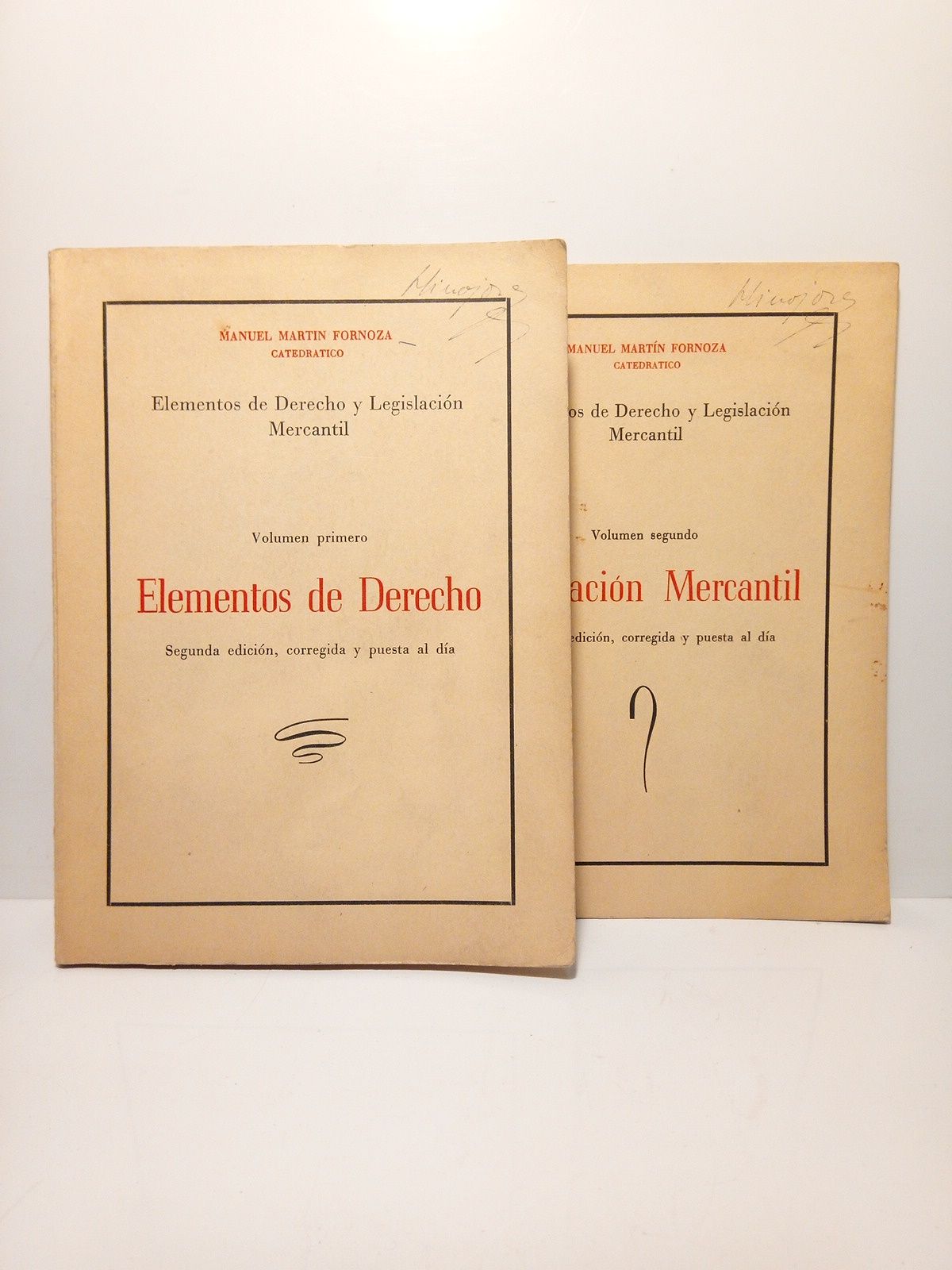 MARTIN FORNOZA, Manuel - Elementos de Derecho y Legislacin Mercantil: 1. Elementos de Derecho. 2. Legislacin Mercantil