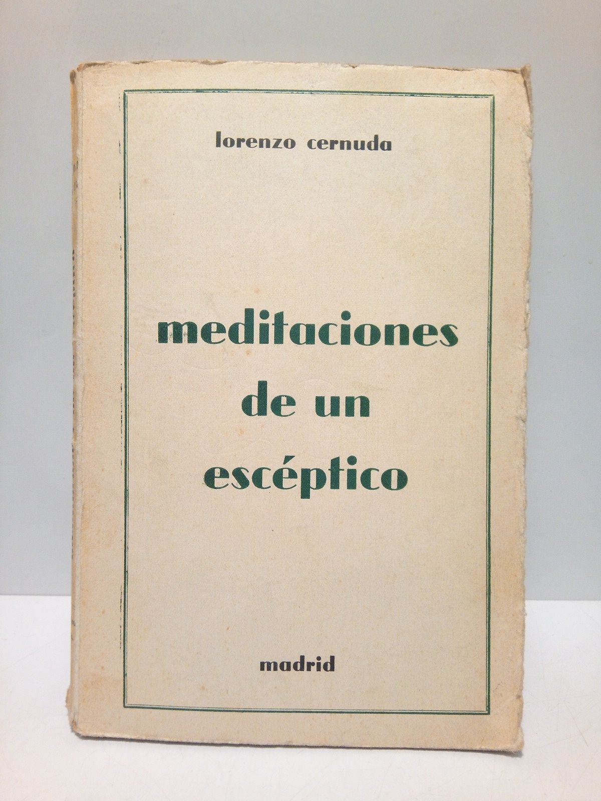 CERNUDA, Lorenzo - Meditaciones de un escptico [Poesas]