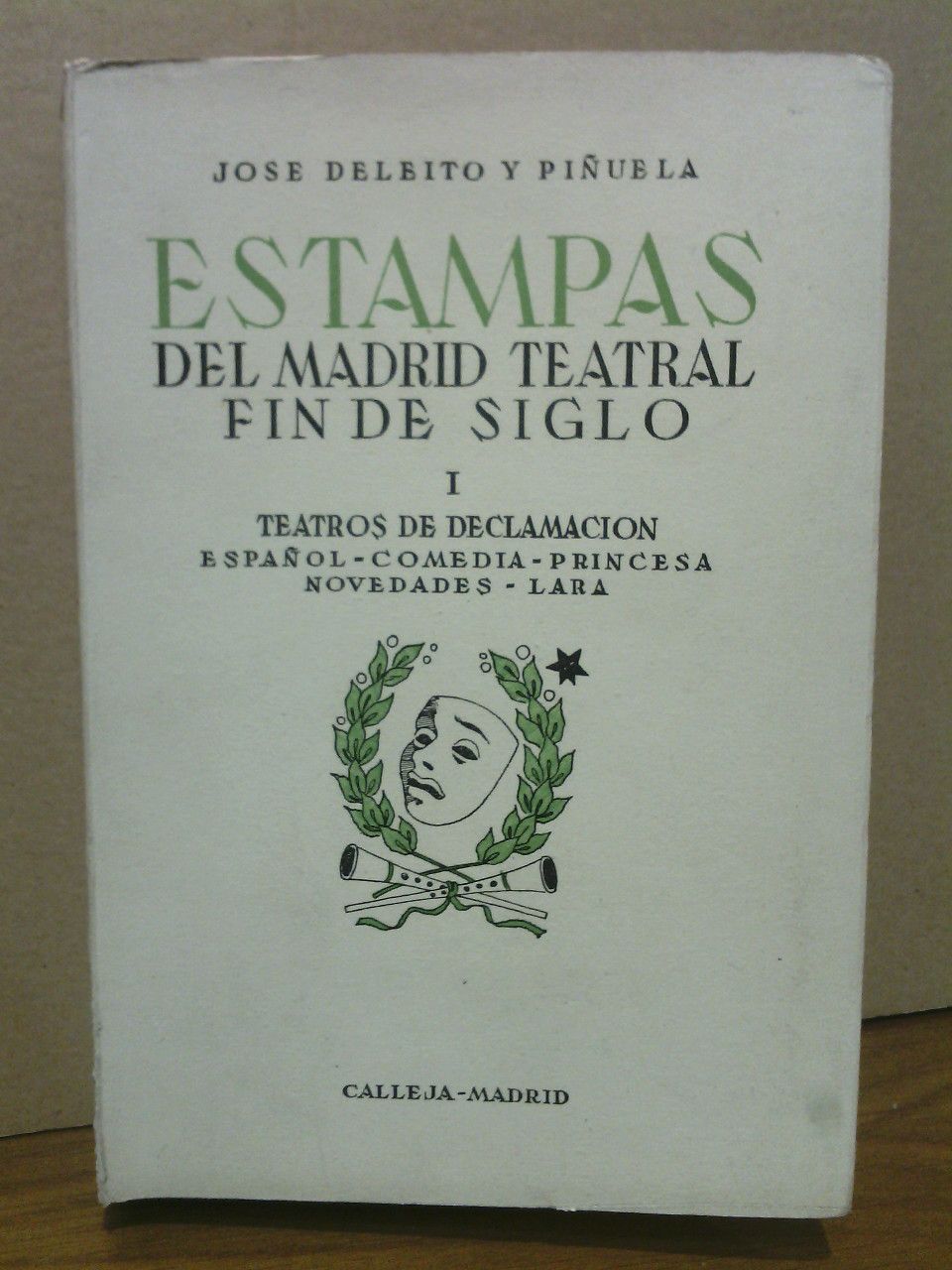 DELEITO Y PIUELA, Jos - Estampas del Madrid teatral fin de siglo.  I. Teatros de declamacin: Espaol, Comedia, Princesa, Novedades, Lara