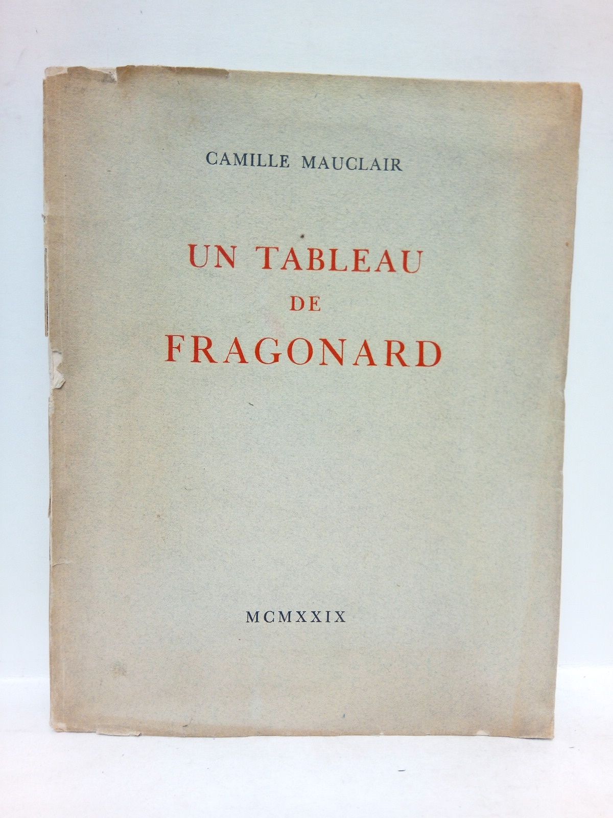 MAUCLAIR, Camille - Un tableau de Fragonard