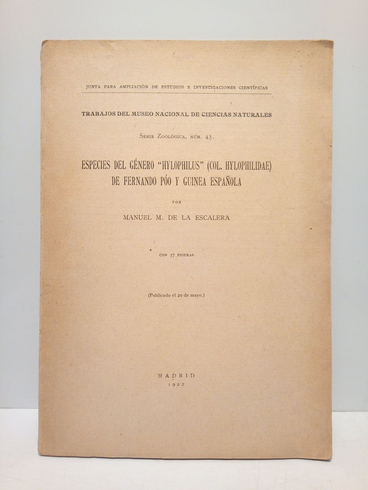 ESCALERA, Manuel de la - Especies del gnero 