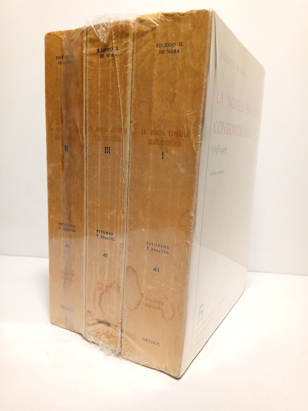 NORA, Eugenio G. de - La novela espaola contempornea. 1898-1967
