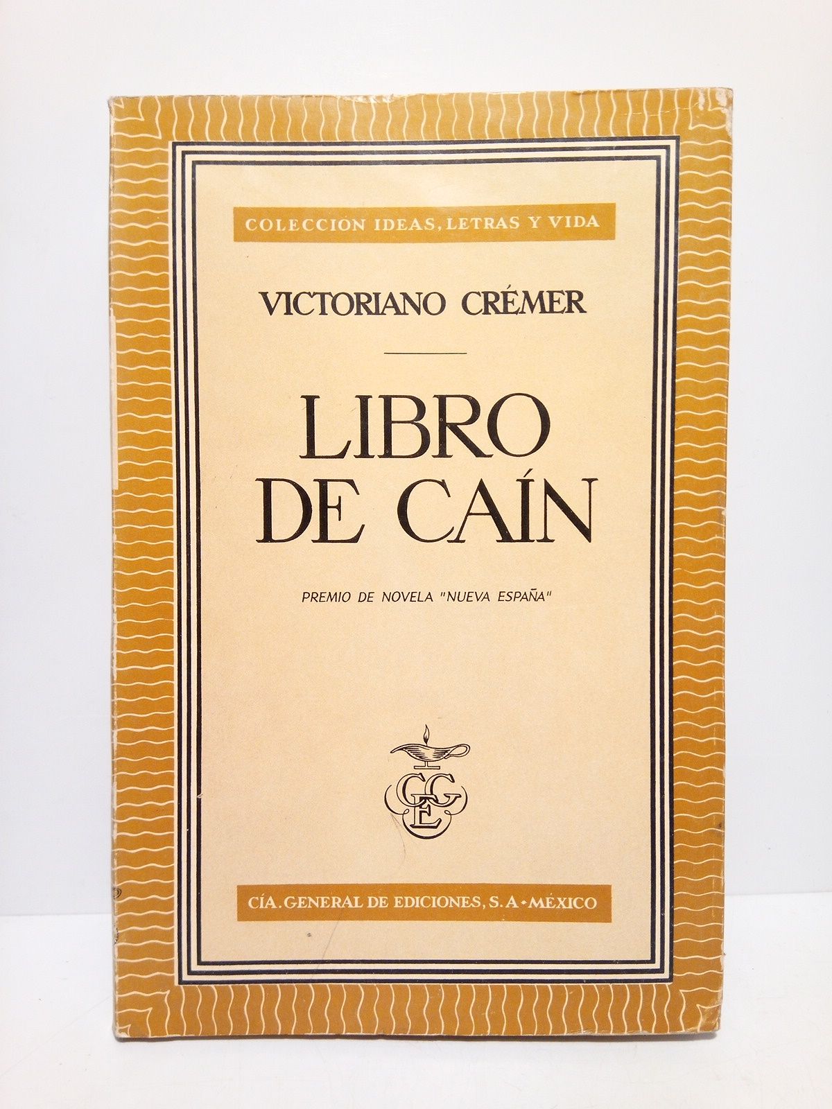 CREMER, Victoriano - Libro de Can. (Premio de novela 